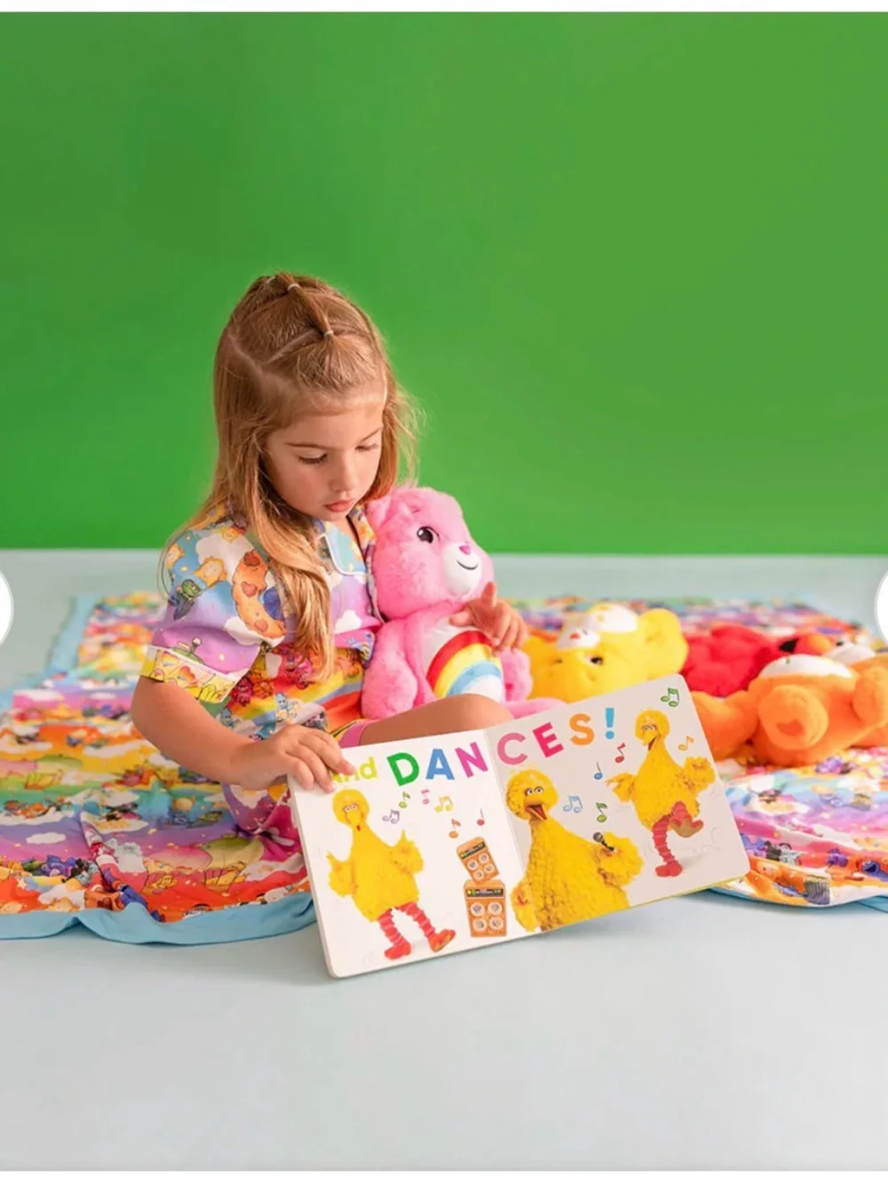 Posh Peanut Light Blue Rainbow Sesame Street Baby Blanket